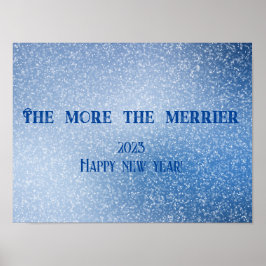 Quanto mais o merrier deseja o poster de ano novo