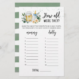 Quantos anos eles estavam jogando Greenery Baby es