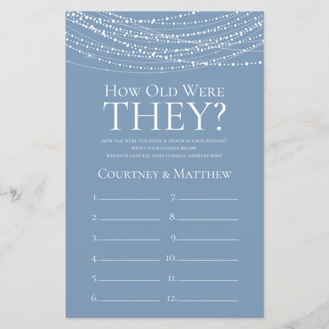 Quantos Anos Eles Tinham Luzes Azuis Empoeiradas (Frente)