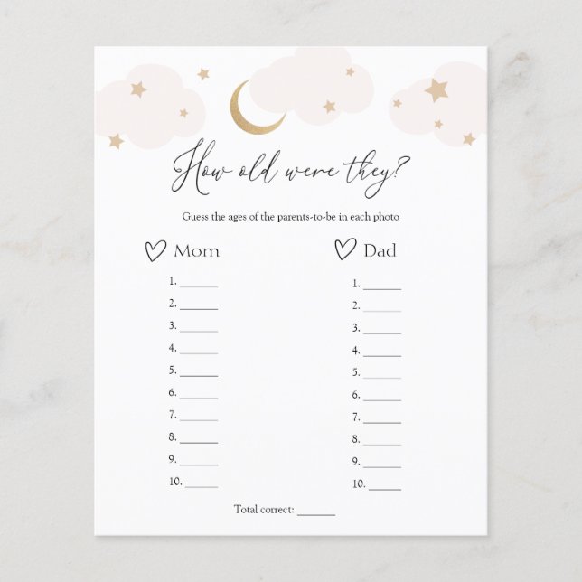 Quantos Anos Eles Tinham No Jogo Do Chá de fraldas (Frente)