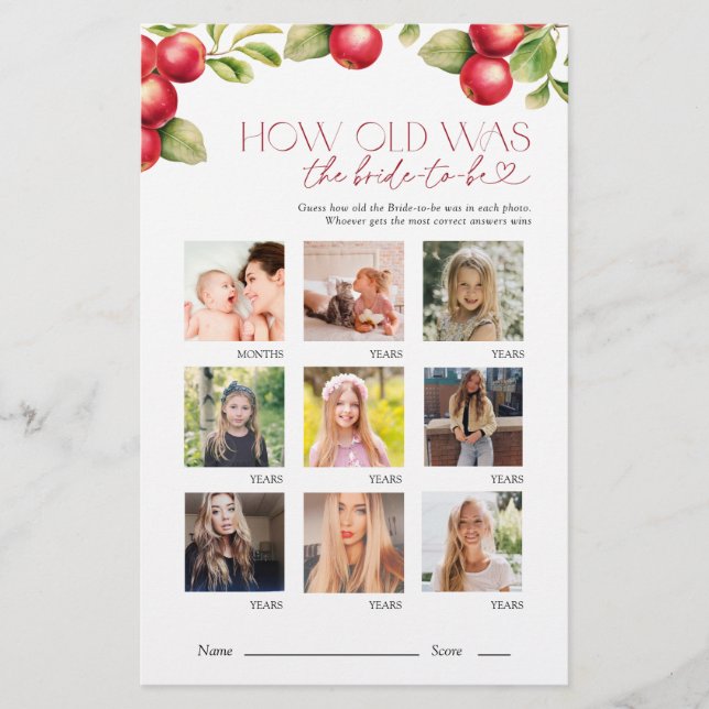 Quantos Anos Teve O Jogo De Chá de panela Da Noiva (Frente)