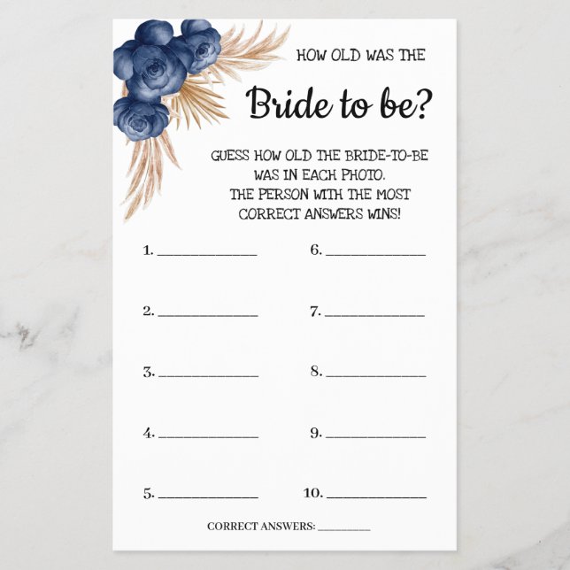 Quantos anos tinha o Cartão de Jogo do Chá Blue Fl (Frente)