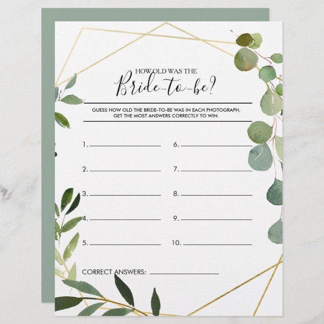 Quantos anos tinha o jogo de Chá de panela da Noiv (Frente/Verso)