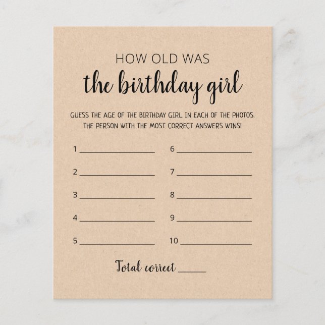 Quantos anos tinha o jogo de Festa de aniversário  (Frente)