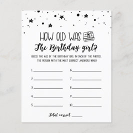 Quantos anos tinha o jogo de Festa de aniversário 