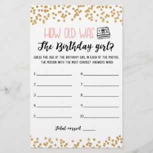 Quantos anos tinha o jogo de Festa de aniversário 