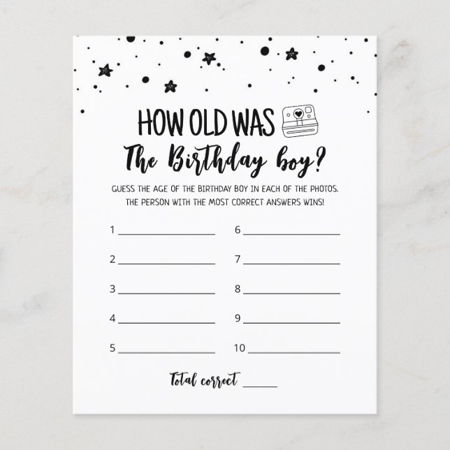 Quantos anos tinha o jogo de Festa de aniversário  (Frente)