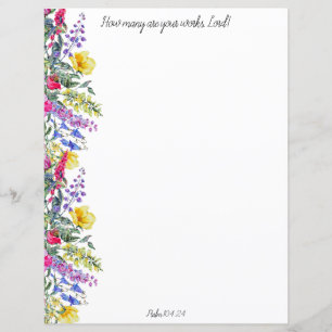 Quantos São Os Seus Trabalhos, Stationery Cristão?