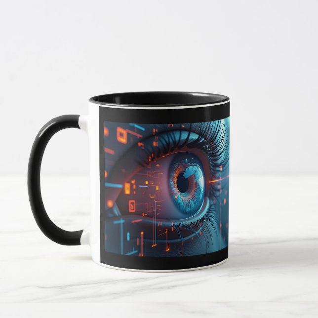 Quantum Olho combo caneca dois lados (Esquerda)