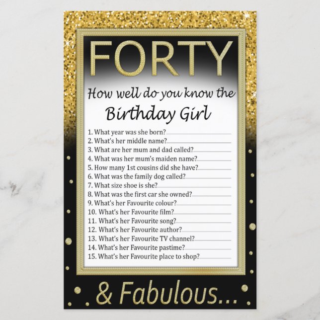 Quão bem você conhece a aniversariante? (Frente)