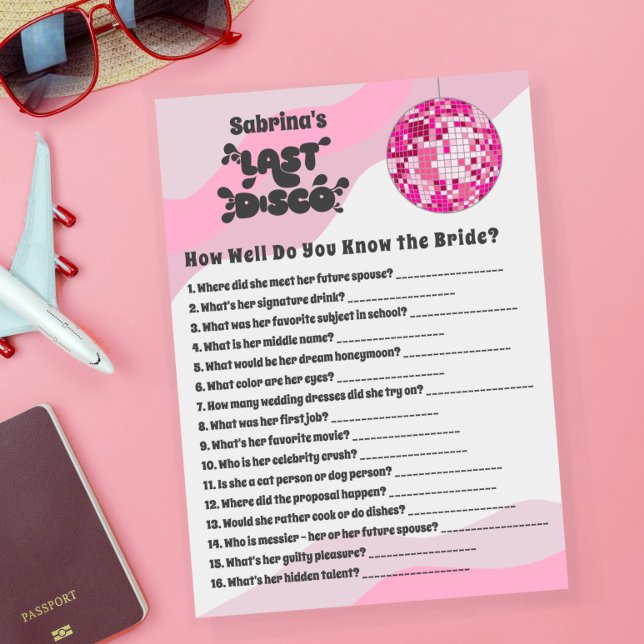 Quão Bem Você Conhece o Cartão do Jogo da Noiva (Criador carregado)