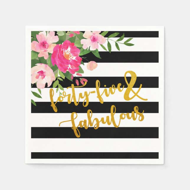 Quarenta e cinco guardanapos fabulosos - Stripes P (Frente)