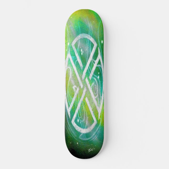 Quarleaf sigil skateboard (Frente)