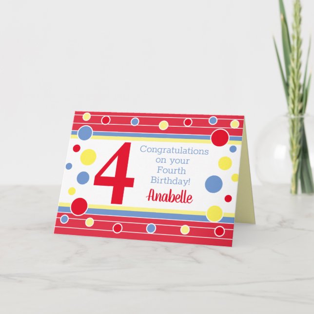 Quarto Cartão de Aniversário Personalizado! (Frente)