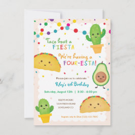Quarto convite para o Taco de Aniversário - quatro