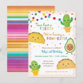Quarto convite para o Taco de Aniversário - quatro