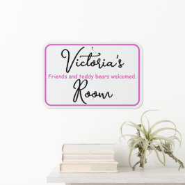 Quarto de Bebê com Nome Personalizado de Menina