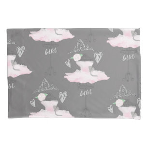 Quarto de Meninas Bailarina Pink & Grey Couture