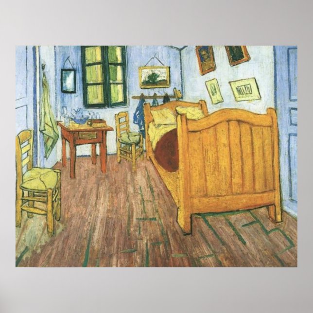 Quarto de Van Gogh em Arles Poster (Frente)