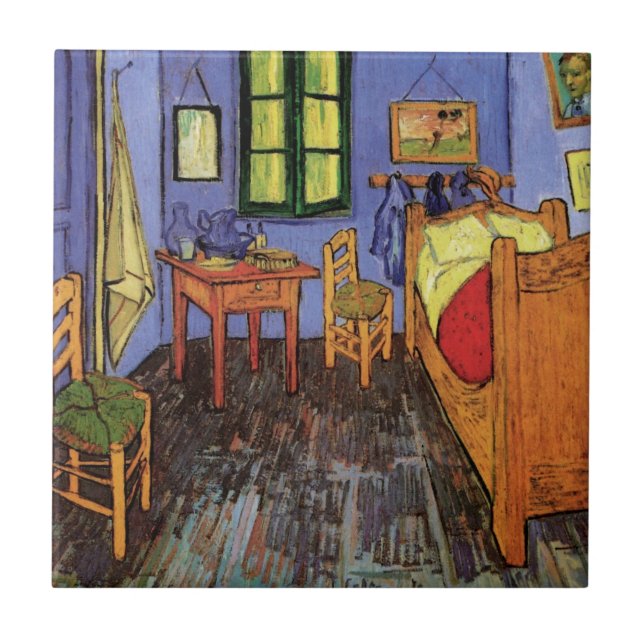 Quarto de Vincent em Arles por Vincent van Gogh (Frente)