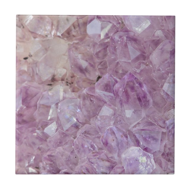Quartzo de cristal violeta Pastel (Frente)