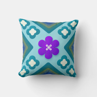 Quatrefoil Blossom Pulse — Almofada Decorativa