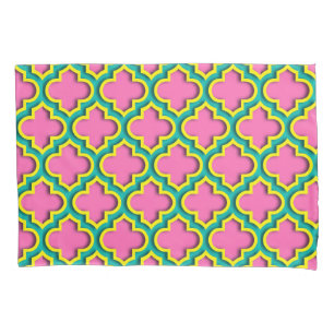 Quatrefoil marroquino cor-de-rosa-quente nº 2, ama