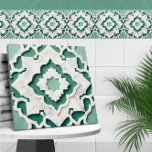 Quatrefoil marroquino, mármore verde e branco muda<br><div class="desc">Quatrefoil marroquino,  mármore verde e branco mudado</div>