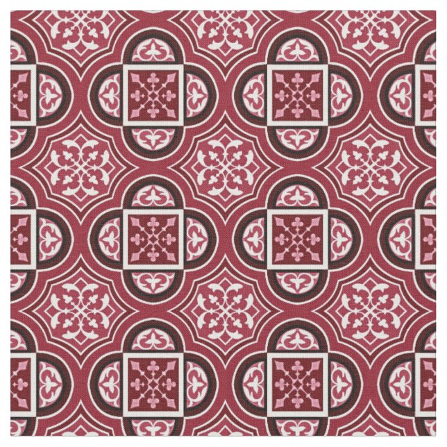 Quatrefoil Marsala Red Tecido 2 (Detalhe)