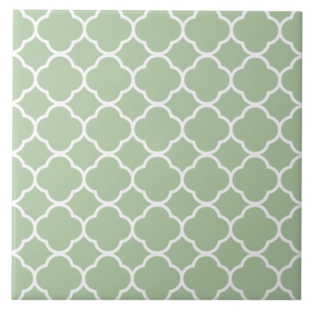 Quatrefoil - Padrão - Mint Verde (Frente)