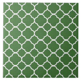Quatrefoil - Padrão Verde