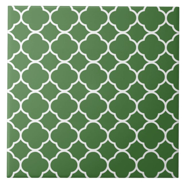 Quatrefoil - Padrão Verde (Frente)