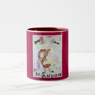 Quatro armaram a caneca desproporcionado do homem