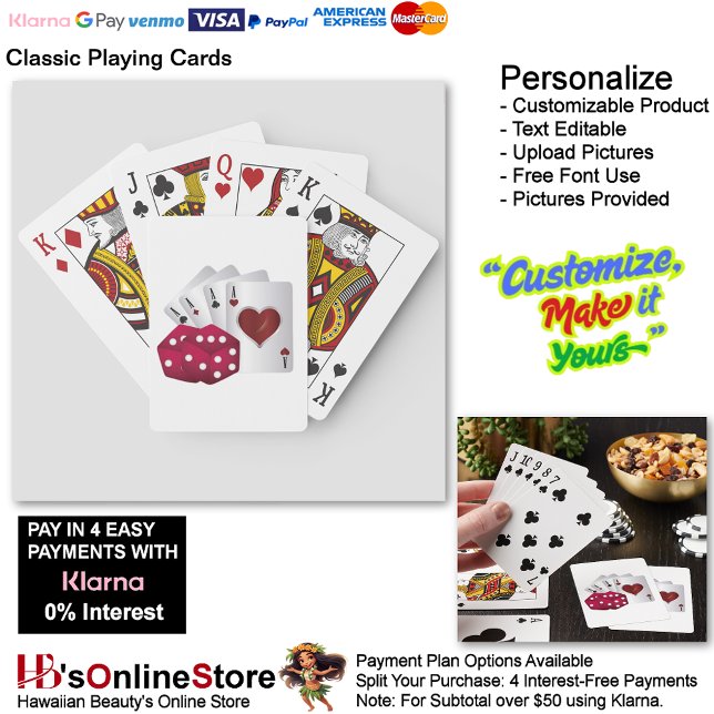 Quatro Áses e Dados Vermelhos Cartas de Baralho (Four Aces & Red Dice Playing Cards.)