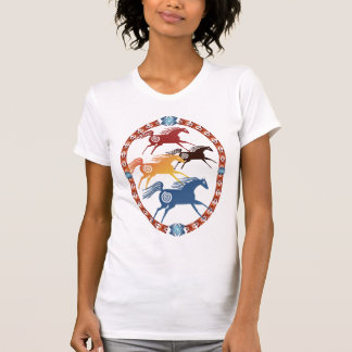 Quatro camisas antigas do Oval dos cavalos