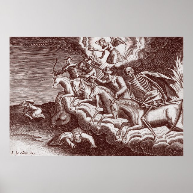 Quatro Cavalos da Poster do Apocalipse (Frente)