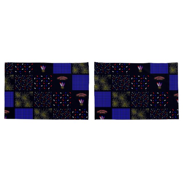 Quatro de Julho Patchwork Pattern - 4 de Julho (Verso - conjunto)