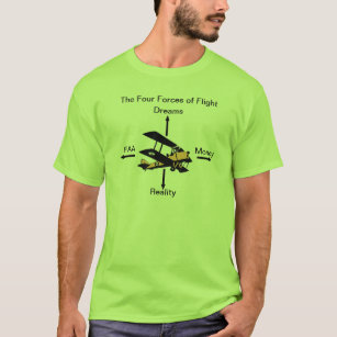 Quatro forças da camisa do humor da aviação do vôo