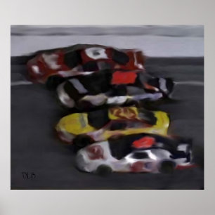 Quatro impressões largos de NASCAR