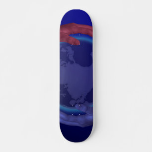 Quatro mãos no skate da terra