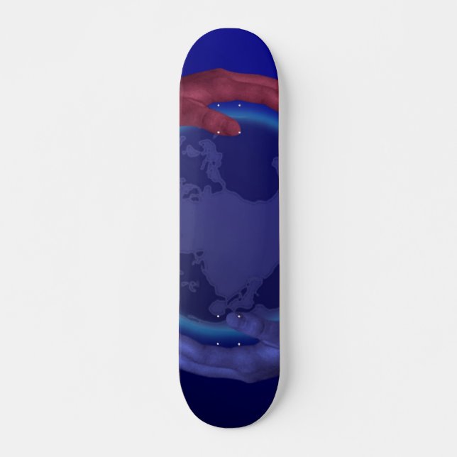 Quatro mãos no skate da Terra (Frente)