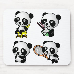 Quatro mousepad PANDAS