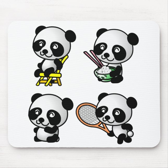 Quatro mousepad PANDAS (Frente)