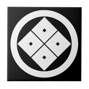 Quatro-quadrado-olhos inclinados no círculo