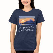 Que A Paz Seja Sua Postura Serene Sunset Mountain