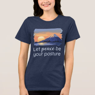 Que A Paz Seja Sua Postura Serene Sunset Mountain