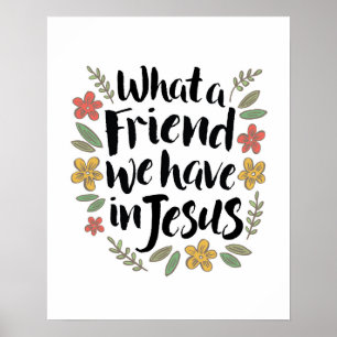 Que amigo nós temos no impressão de Jesus