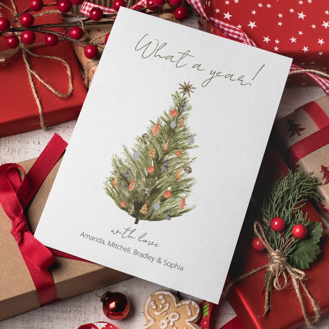 Que Ano!| Cartão de Natal (Criador carregado)