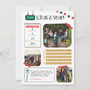 Que ano de revisão do cartão de feriado