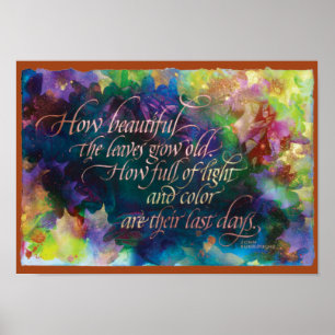 Que belo Impressão, Poster de 17"x12"